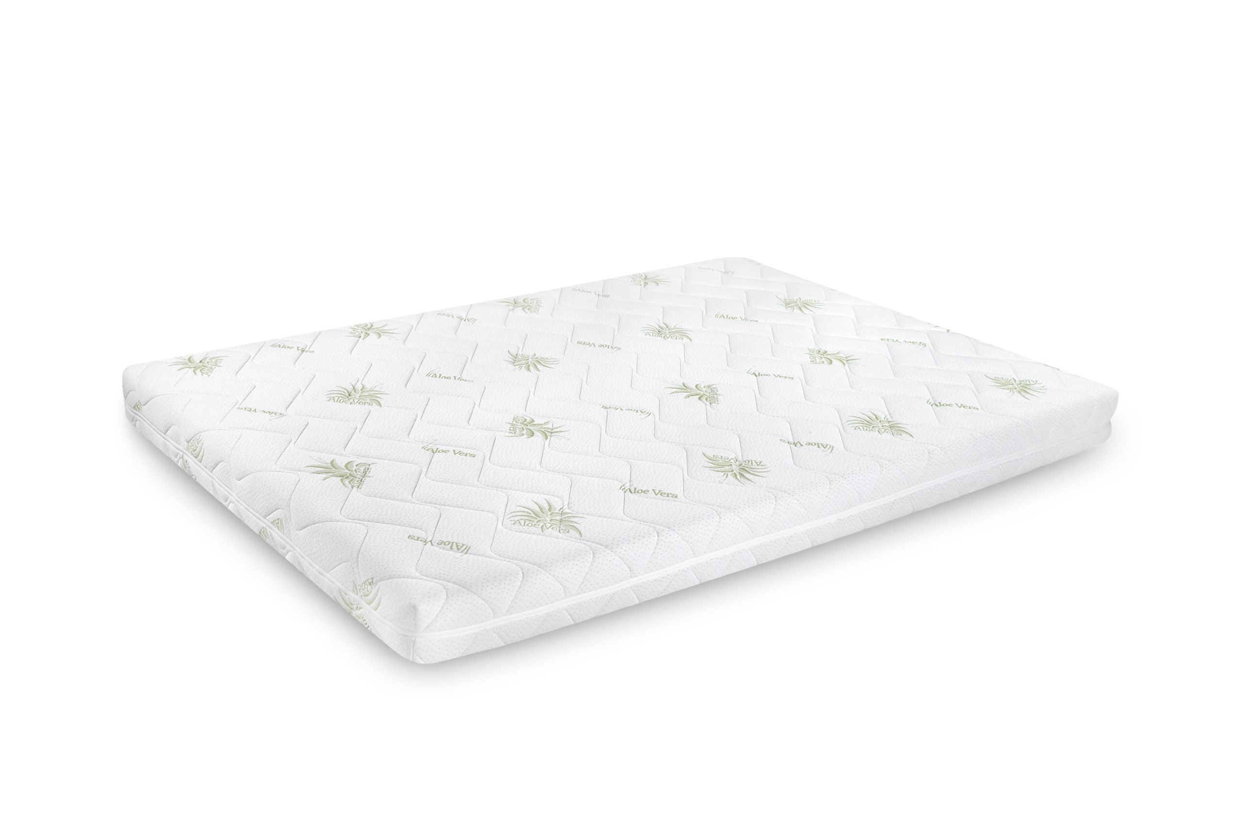 Saltea cu spumă poliuretanică Somnart FermiMax Aloe Vera 90x200, înălțime 15 cm, anatomică, husă lavabilă și detașabilă cu fermoar, fermitate ridicată Relax KipRoom