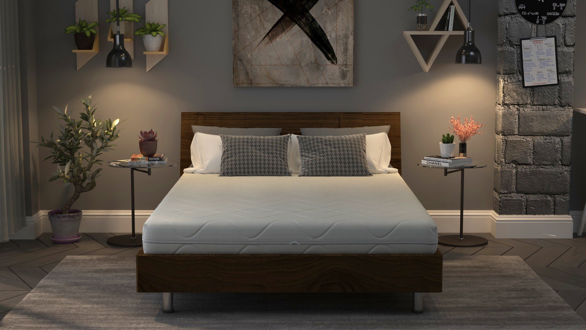 Saltea cu spuma poliuretanica Somnart Optimax Ortopedic 150x200, inaltime 18 cm, ortopedica, husa detasabila si lavabila, rulata, fermitate medie Relax KipRoom