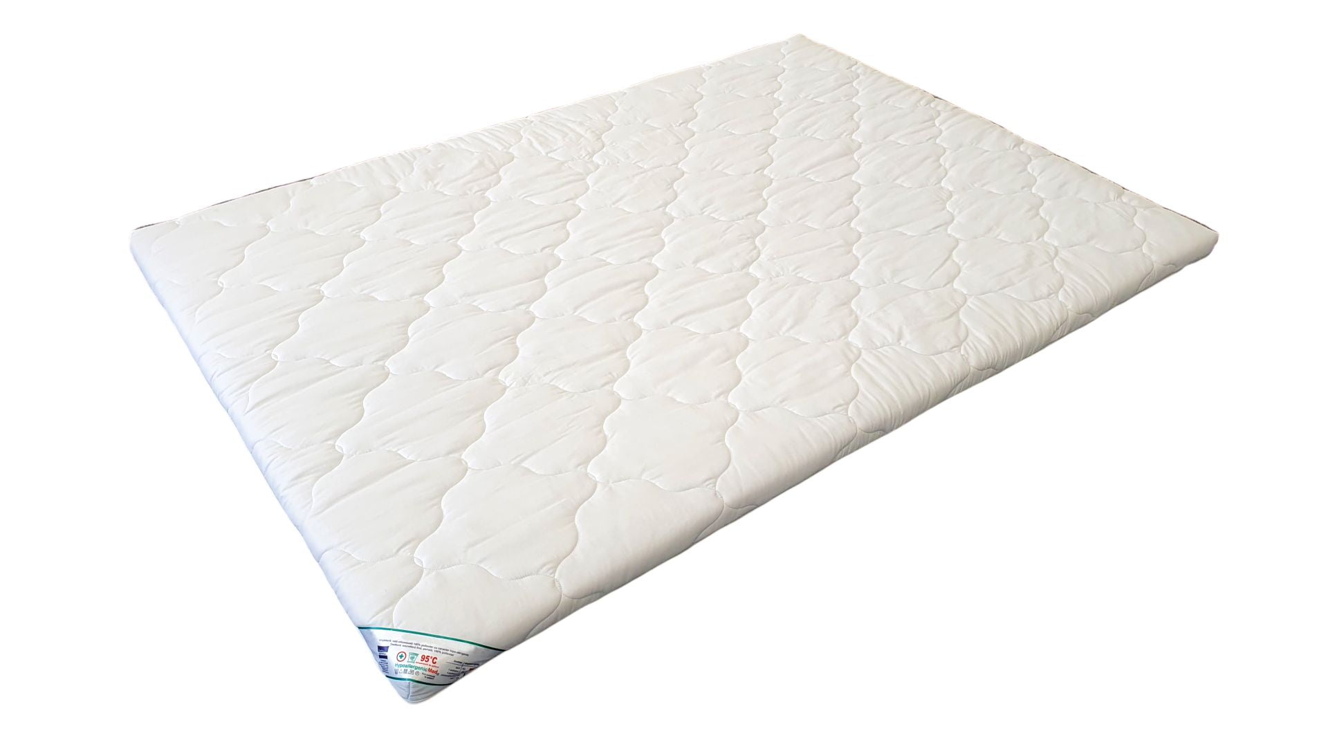 Topper HypoallergenicMed Somnart, cu husa bumbac 100%, detasabila, spalare la 90°C, tip rola, 180x200 cm Relax KipRoom