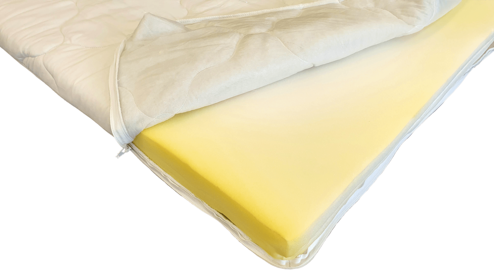 Topper cu memorie, husa bumbac, detasabila, spalare la 90°C, HypoallergenicMed Somnart, 180x200 cm Relax KipRoom