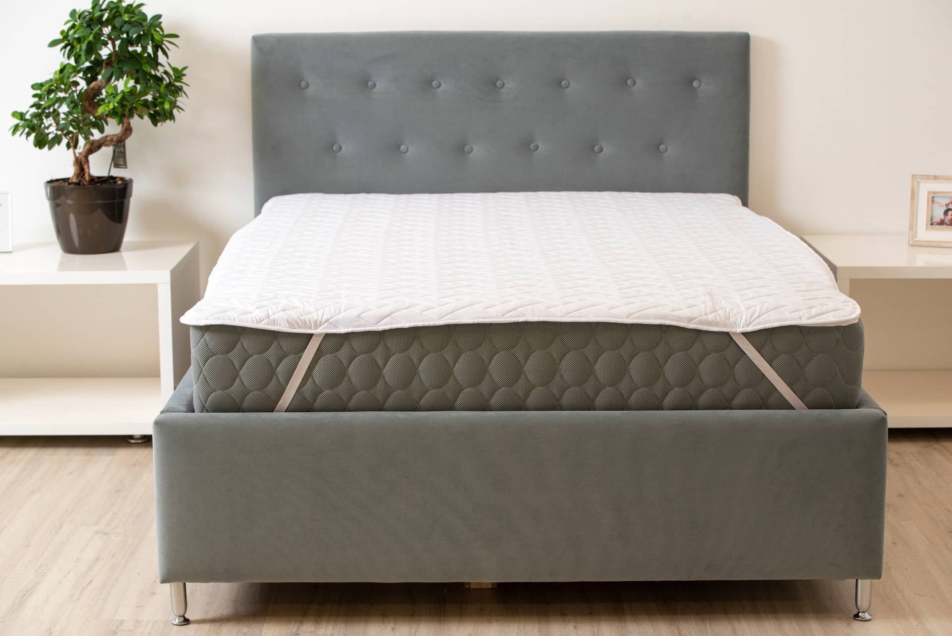 Protectie matlasata pentru saltea Somnart HypoallergenicMed microfibra lavabila la 95°C 200x200 cm Relax KipRoom