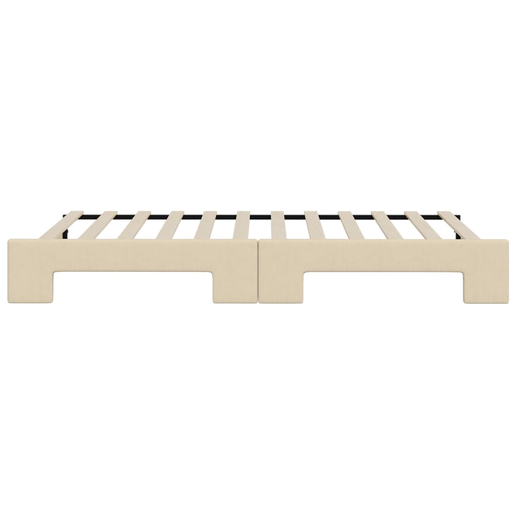 Pat de zi cu extensie, crem, 80x200 cm, textil GartenMobel Dekor