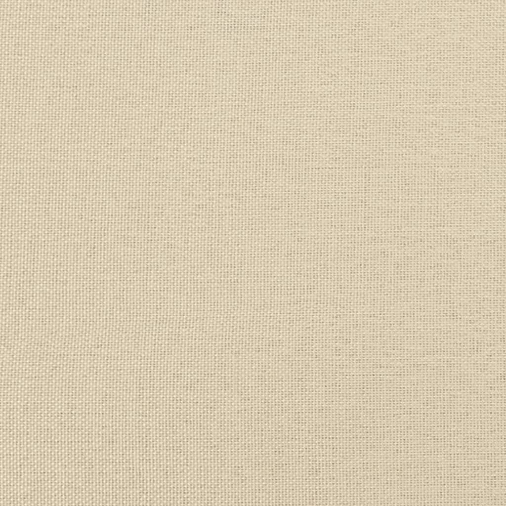 Pat de zi cu extensie și saltele, crem, 100x200 cm, textil GartenMobel Dekor