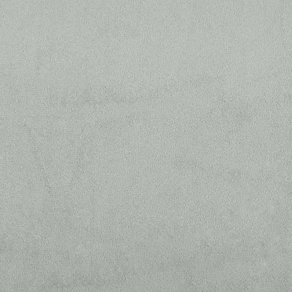 Pat de zi cu saltea, gri deschis, 100x200 cm, catifea GartenMobel Dekor