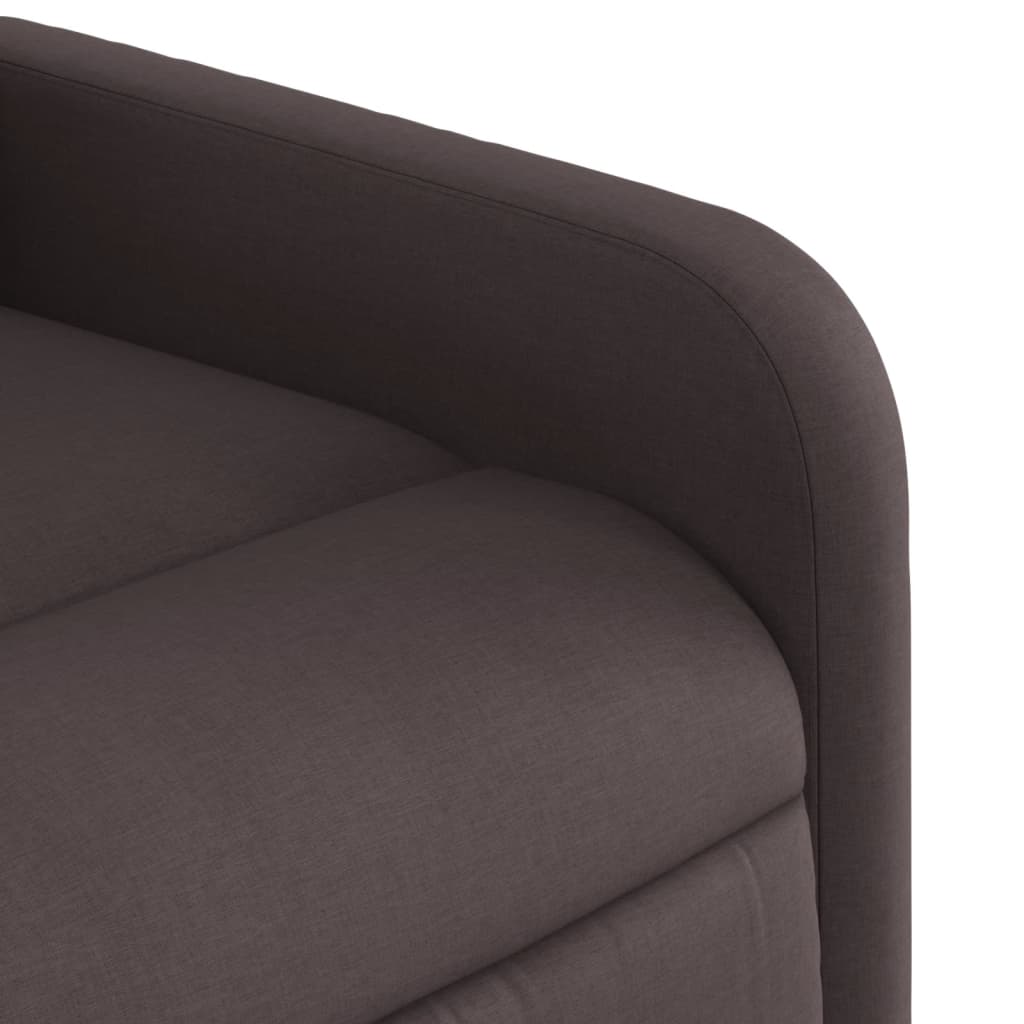 Fotoliu de masaj rabatabil, maro închis, material textil GartenMobel Dekor
