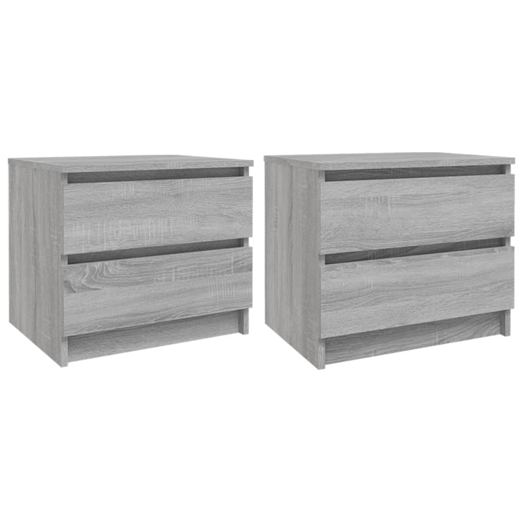 Noptiere, 2 buc., gri sonoma, 50x39x43,5 cm, lemn prelucrat GartenMobel Dekor