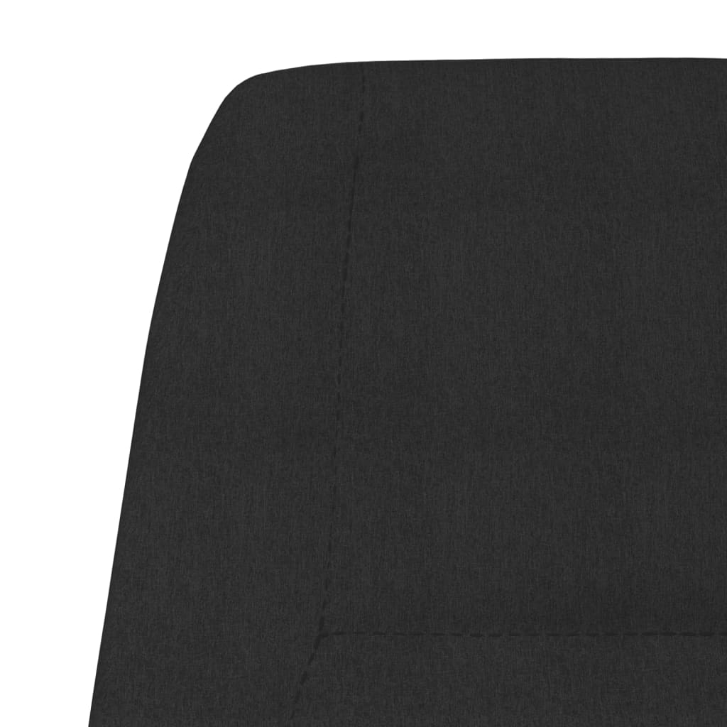 Scaun de relaxare, negru, material textil GartenMobel Dekor