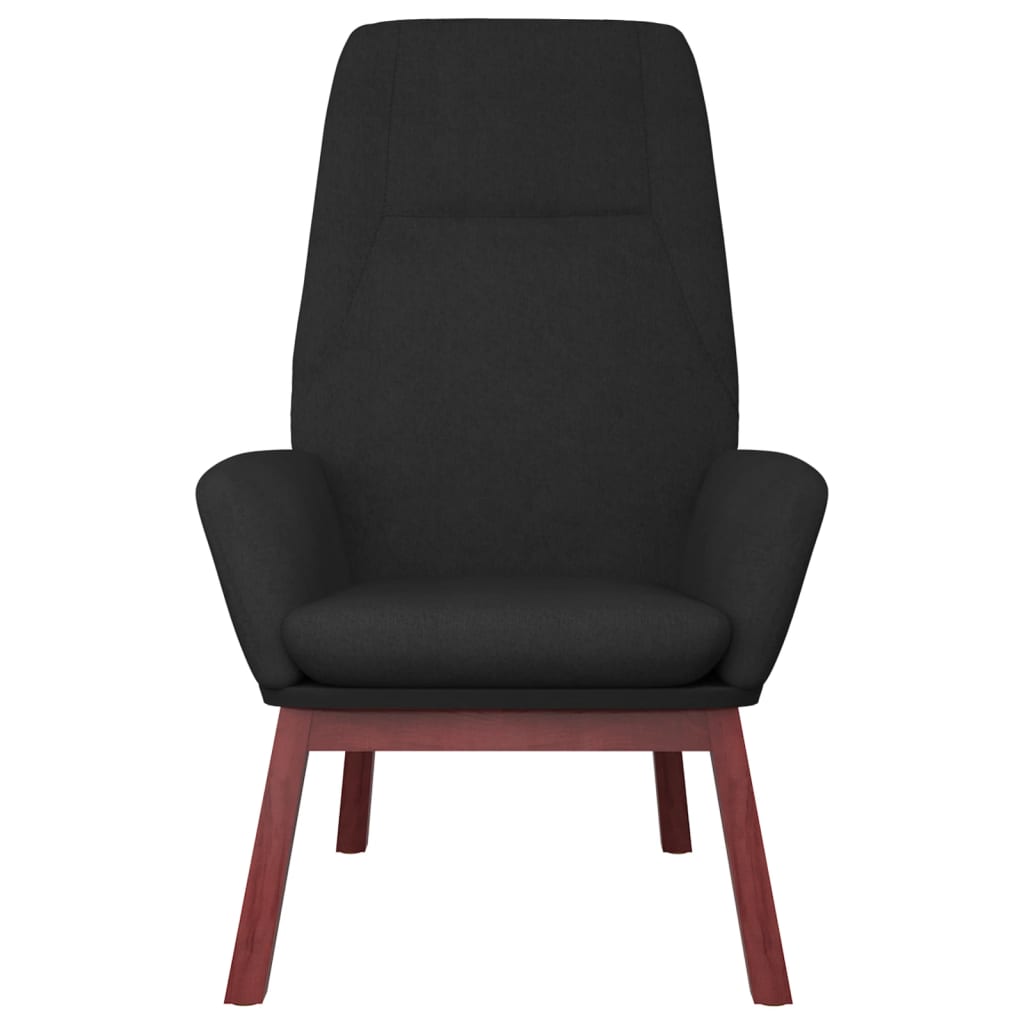 Scaun de relaxare, negru, material textil GartenMobel Dekor
