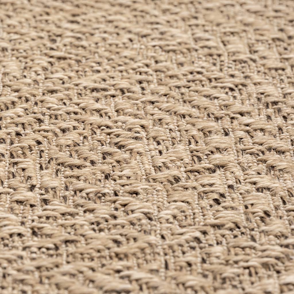Covor ZIZUR aspect iută, 240x240cm, pentru interior și exterior GartenMobel Dekor