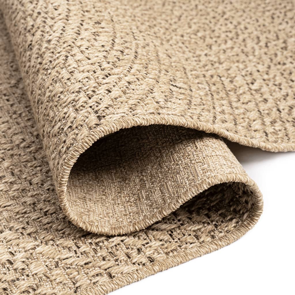Covor ZIZUR aspect iută, 240x240cm, pentru interior și exterior GartenMobel Dekor