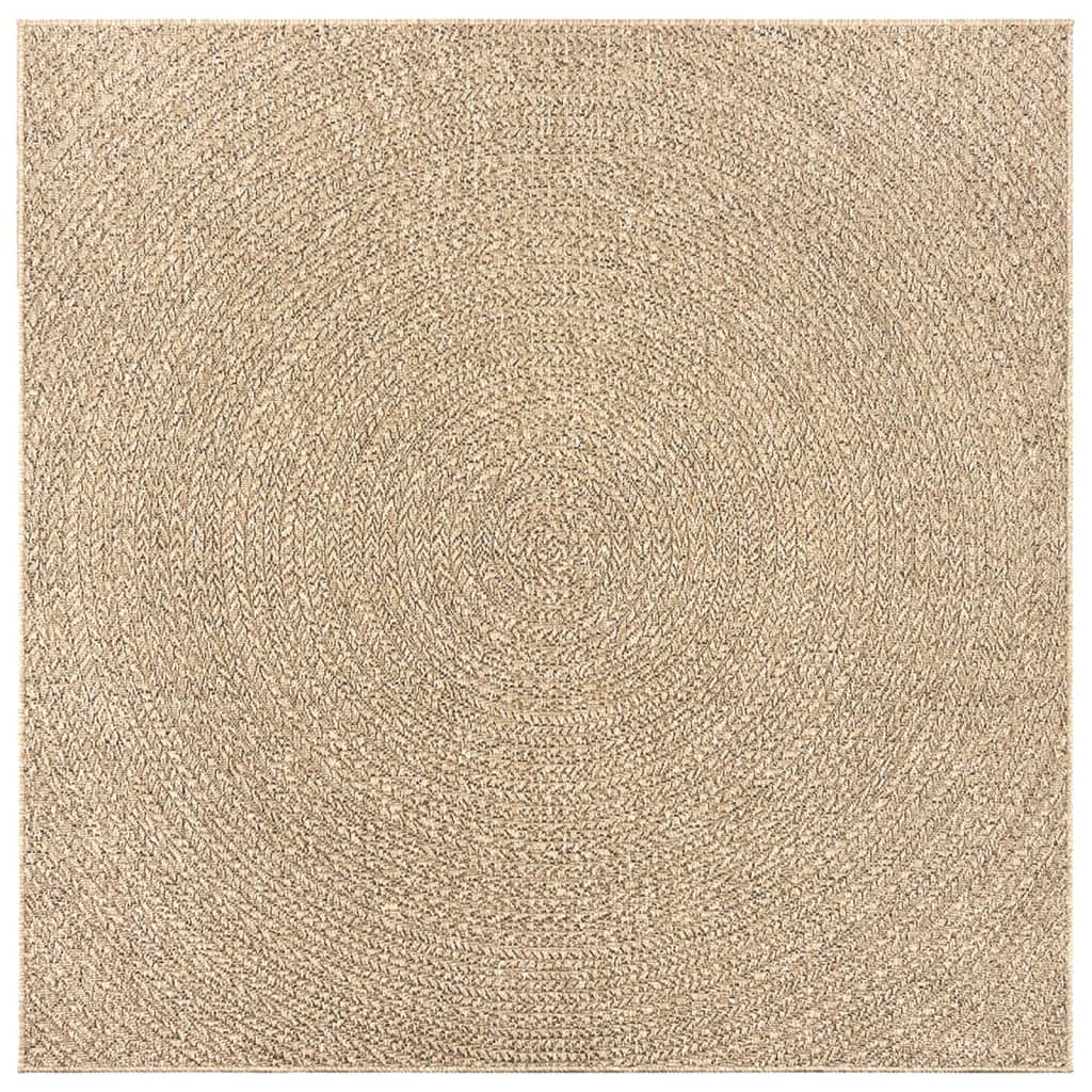 Covor ZIZUR aspect iută, 240x240cm, pentru interior și exterior GartenMobel Dekor