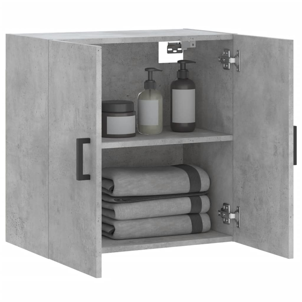 Dulap de perete, gri beton, 60x31x60 cm, lemn compozit GartenMobel Dekor
