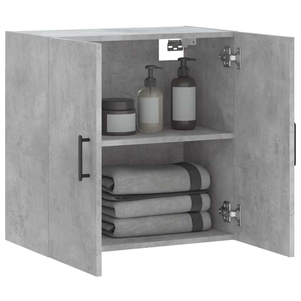 Dulap de perete, gri beton, 60x31x60 cm, lemn compozit GartenMobel Dekor