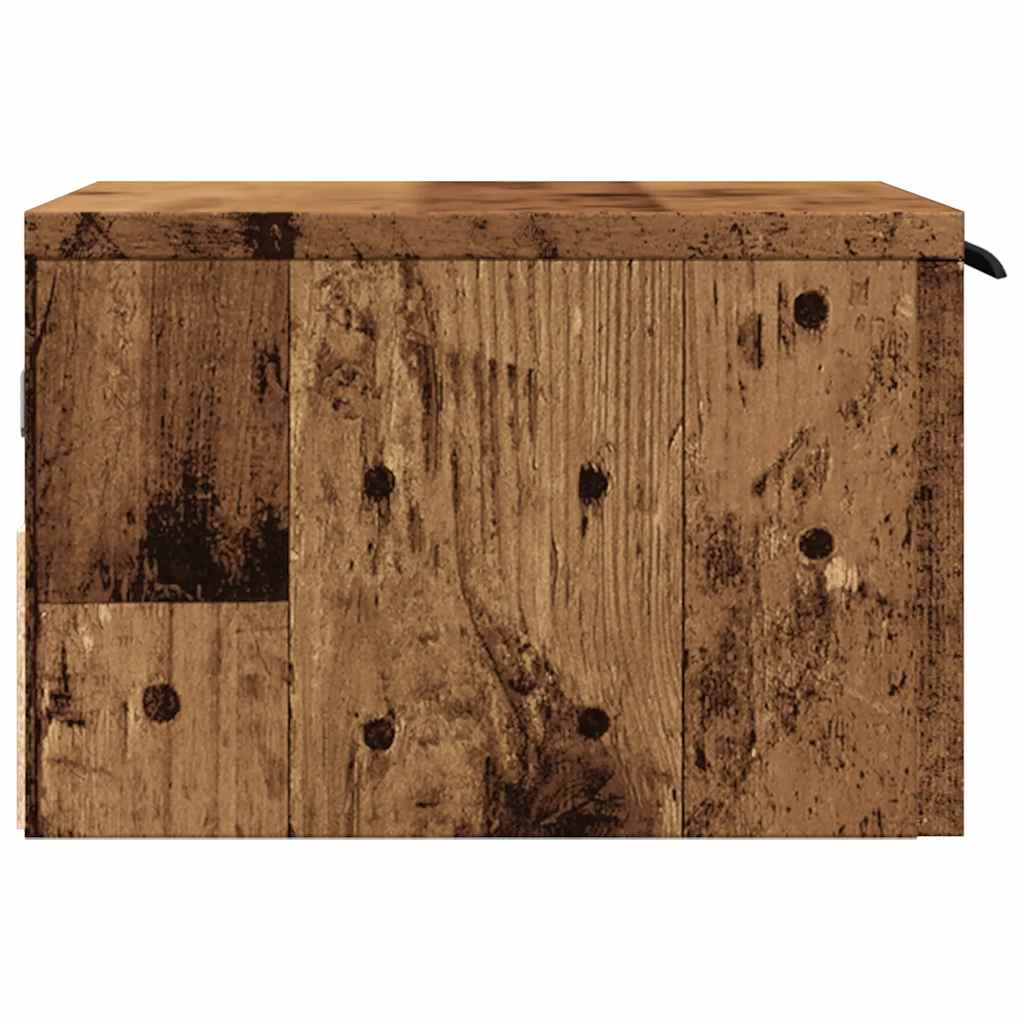 Noptiere de perete, 2 buc., lemn vechi, 34x30x20 cm GartenMobel Dekor