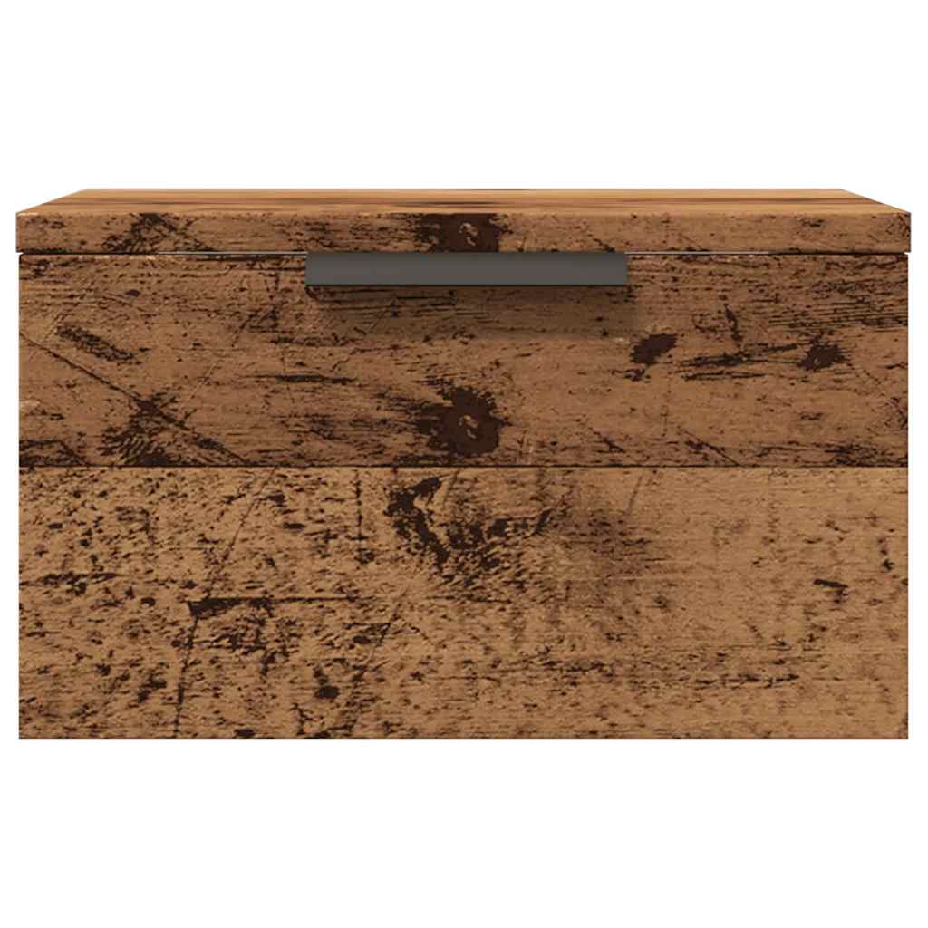 Noptiere de perete, 2 buc., lemn vechi, 34x30x20 cm GartenMobel Dekor