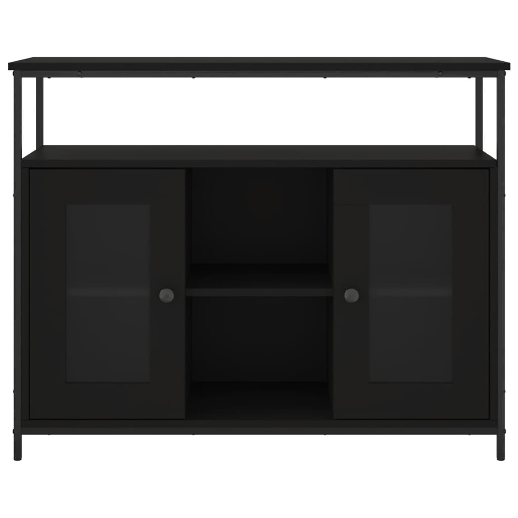 Servantă, negru, 100x35x80 cm, lemn prelucrat GartenMobel Dekor