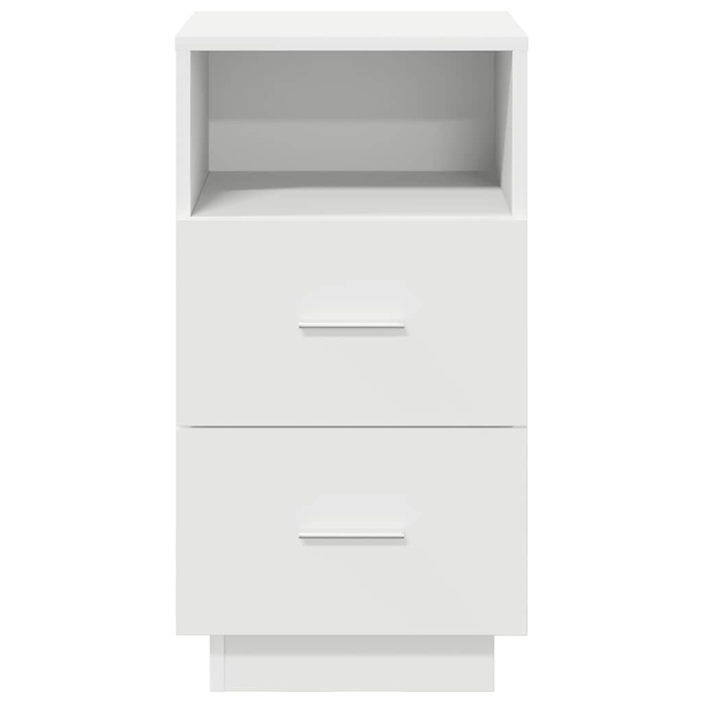 Noptiera cu 2 sertare alb 36x36x68 cm GartenMobel Dekor