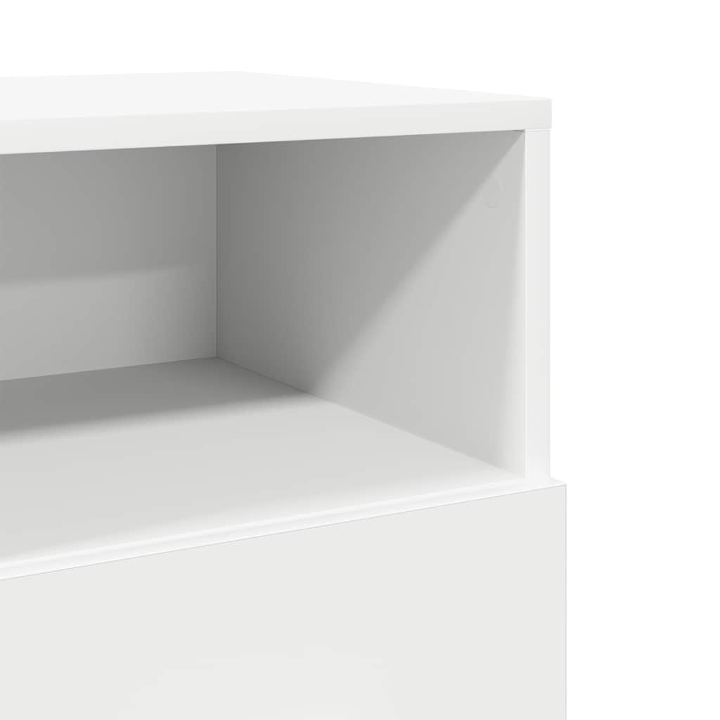 Noptiera cu 2 sertare alb 36x36x68 cm GartenMobel Dekor