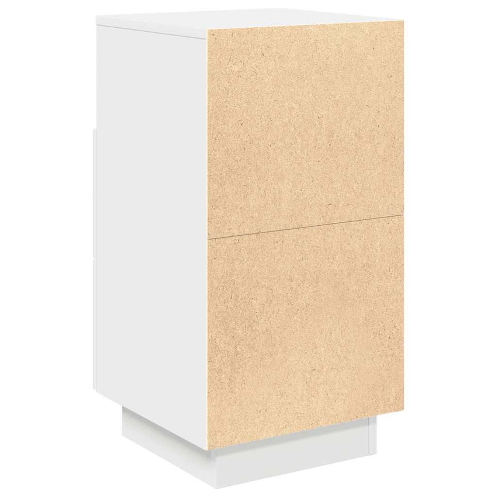 Noptiera cu 2 sertare alb 36x36x68 cm GartenMobel Dekor