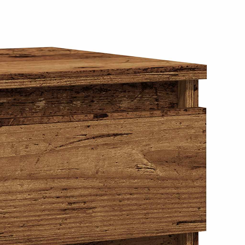 Noptiere, 2 buc., lemn vechi, 40x35x50 cm, lemn prelucrat GartenMobel Dekor