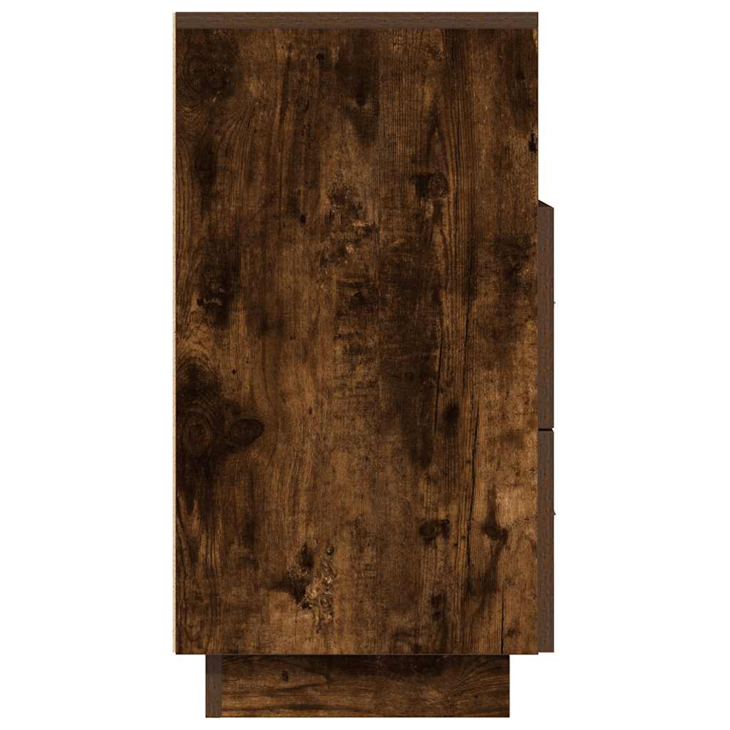 Noptiere 2 buc cu 2 sertare stejar afumat 36x36x68 cm GartenMobel Dekor