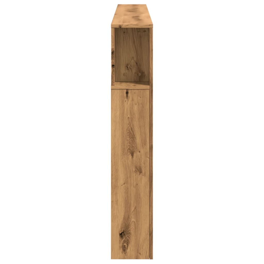 Tăblie de pat cu LED, stejar artizanal, 200x18,5x103,5 cm, lemn GartenMobel Dekor