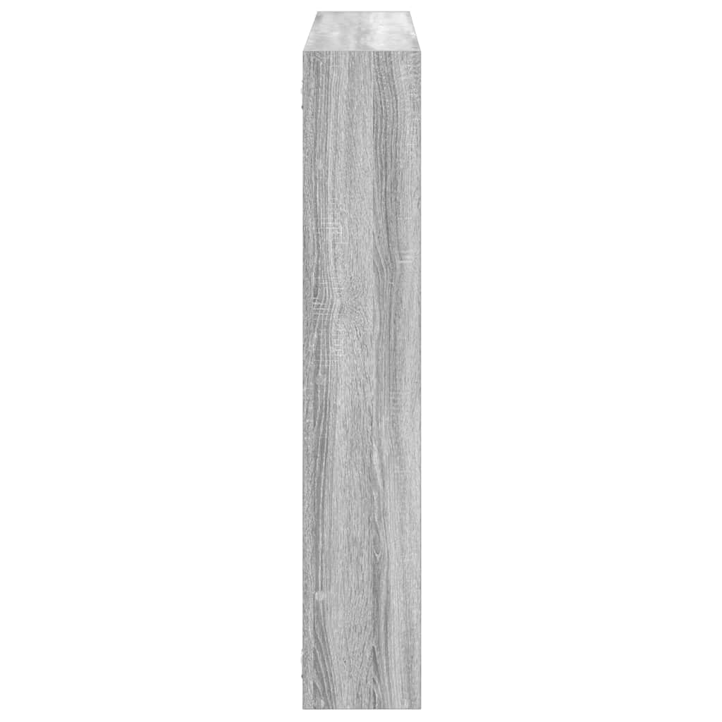 Raft cubic perete cu 7 compartimente sonoma gri lemn prelucrat GartenMobel Dekor