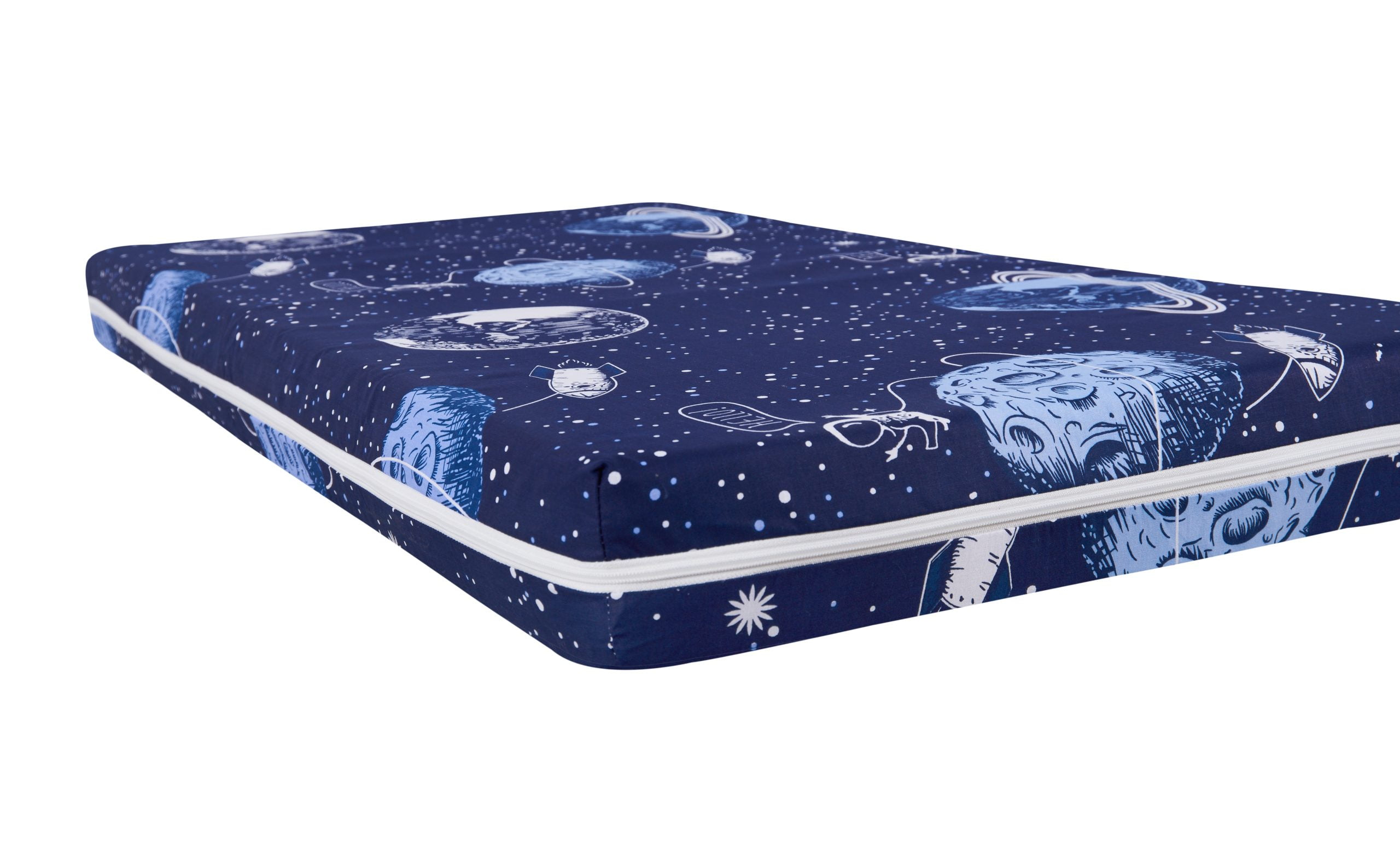 Saltea cu memorie Somnart Memory 70x140, înălțime 10 cm, pentru bebeluși și copii, husă impermeabilă, fermitate medie, model cosmos Relax KipRoom