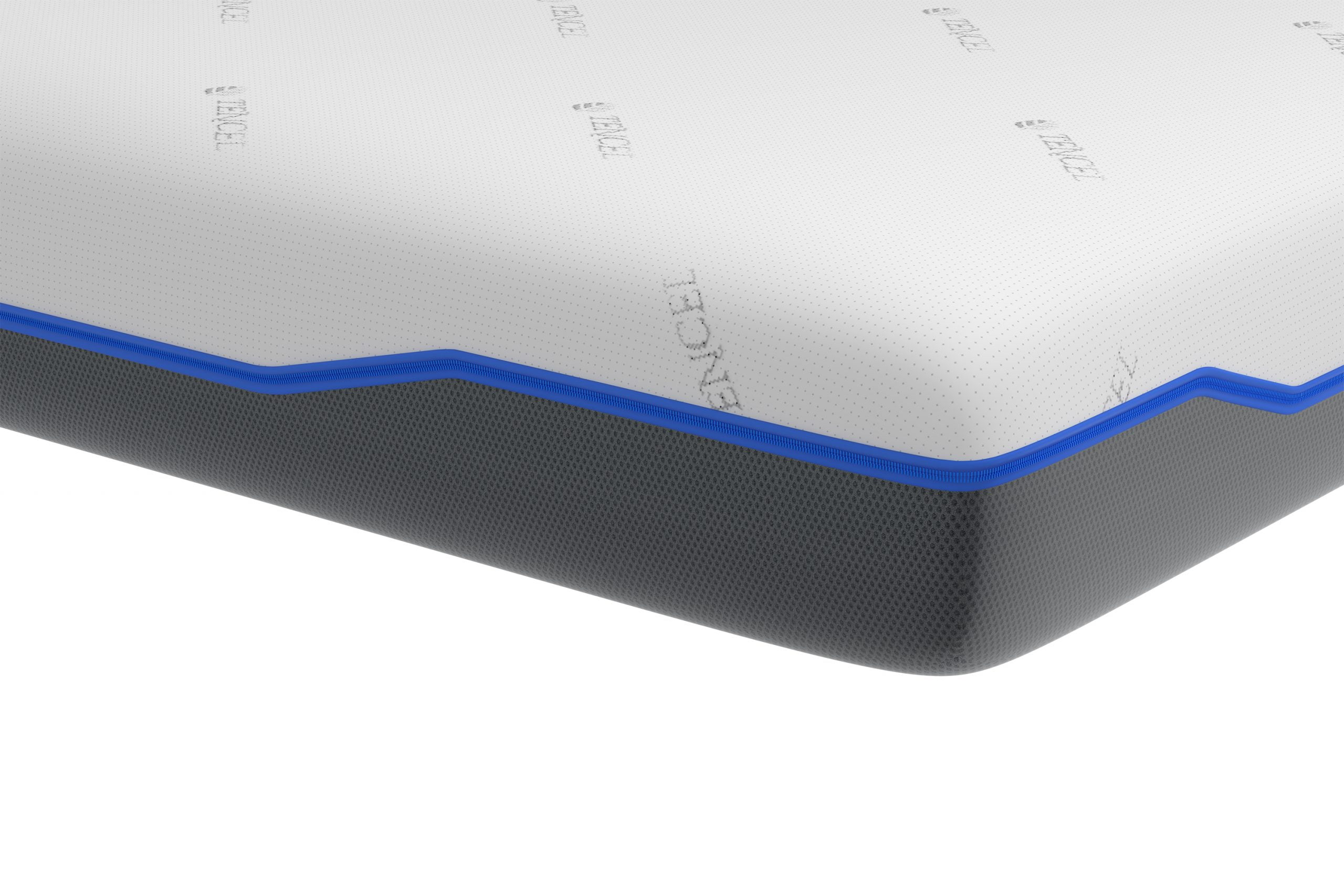 Saltea cu memorie și arcuri individuale Domine Tencel Ultra Pocket Multilayer 200x200, înălțime 24 cm, husă detașabilă, fermitate medie Relax KipRoom