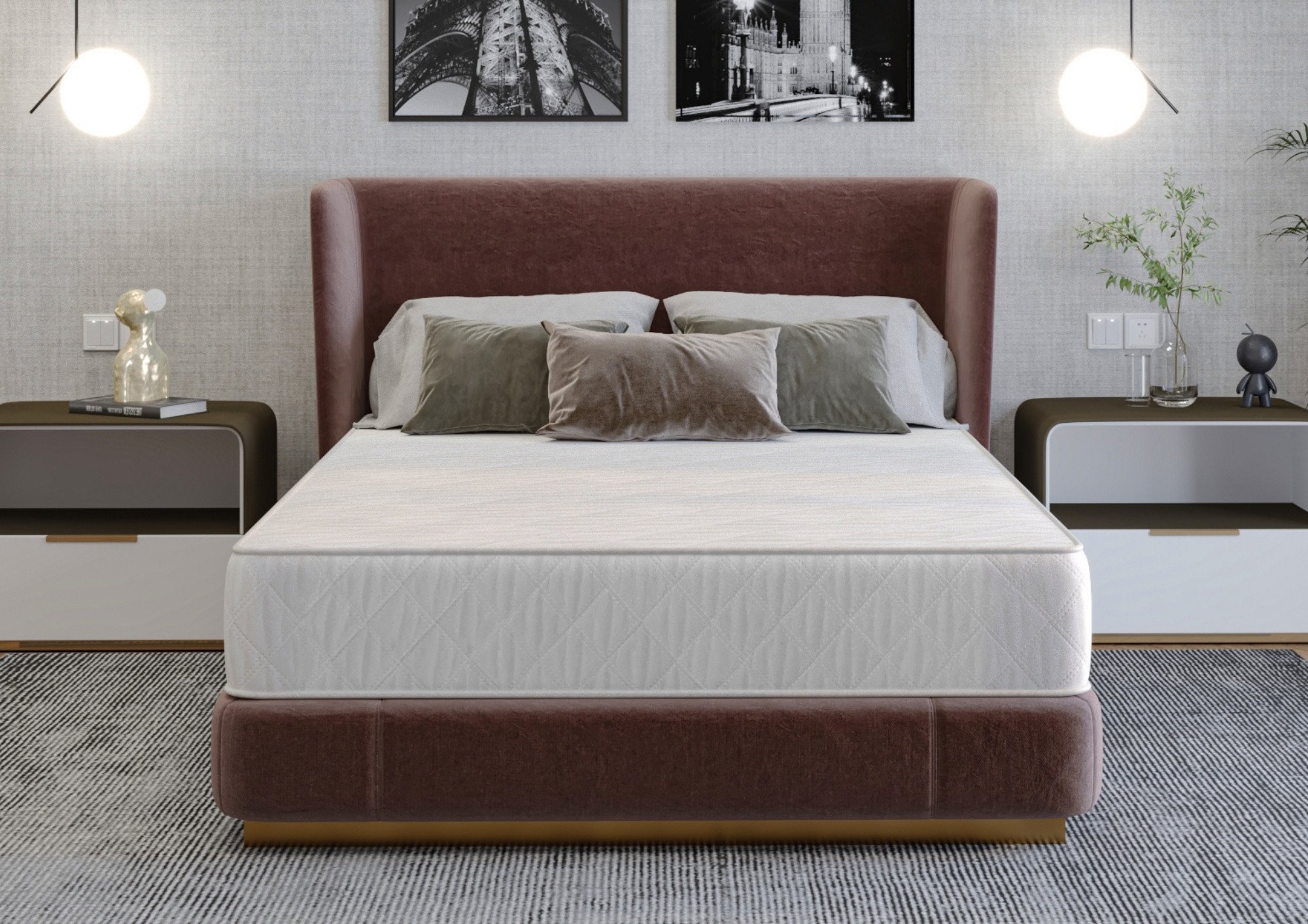 Saltea cu arcuri SomnART DORMA 120x190, înălțime 20 cm, ortopedică, husă matlasată, duritate medie Relax KipRoom