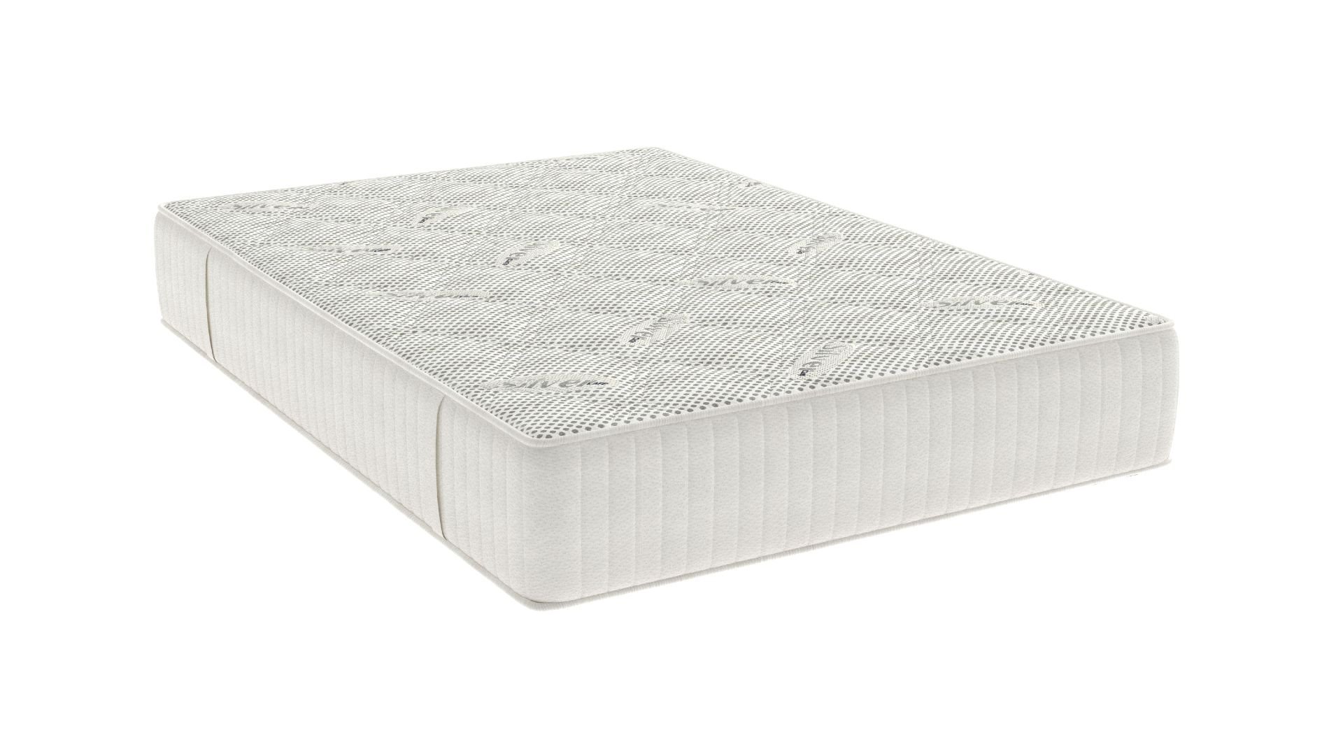 Saltea cu memorie Somnart Silver Relax 120x200, înălțime 24 cm, husă cu ioni de argint, cu mânere, fermitate medie Relax KipRoom