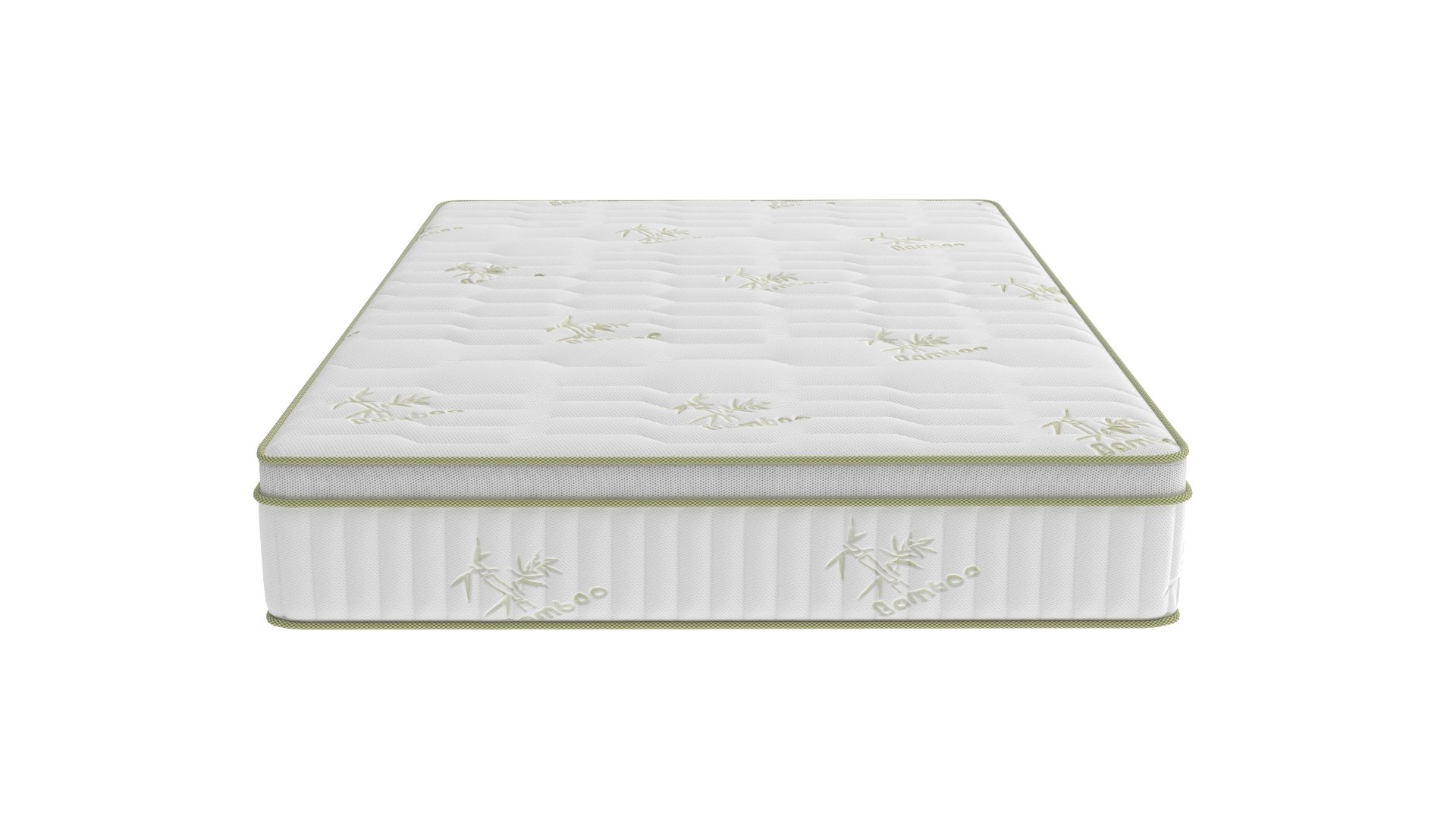 Saltea cu memorie si arcuri Bambus Super Confort Pocket Multilayer 90x200, inaltime 25 cm, husa matlasata, sistem 3D, manere, fermitate medie Relax KipRoom