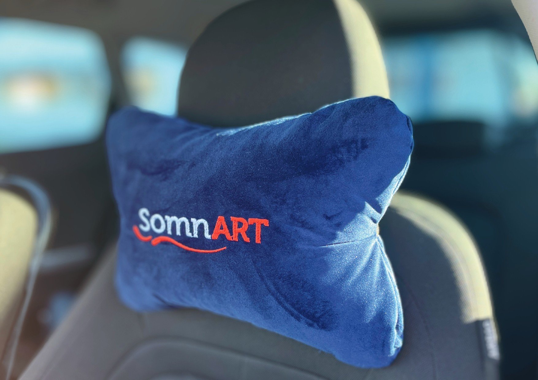 Perna Somnart pentru tetiera, albastru, dimensiune 32x23 Relax KipRoom