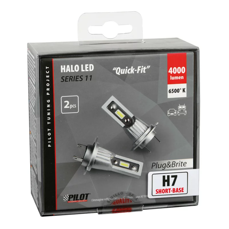 Bec Halo Led Serie 11 Quick-Fit H7 15W PX26d 12/24V 2buc Garage AutoRide