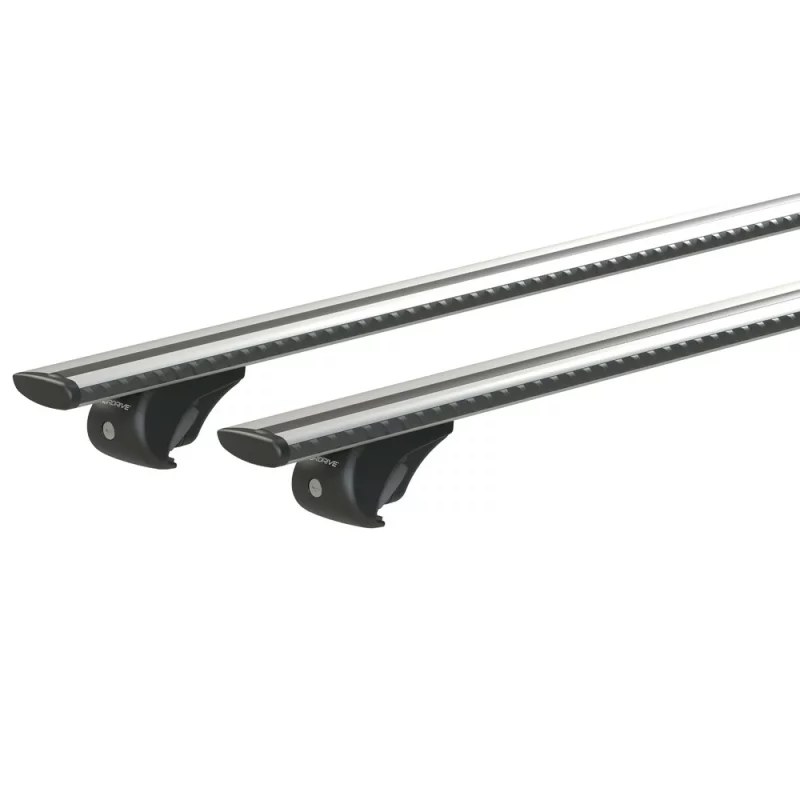 Set suporti portbagaj complet Silenzio Rail din aluminiu montaj pe bare longitudinale 2buc - XL - Evos RA Garage AutoRide