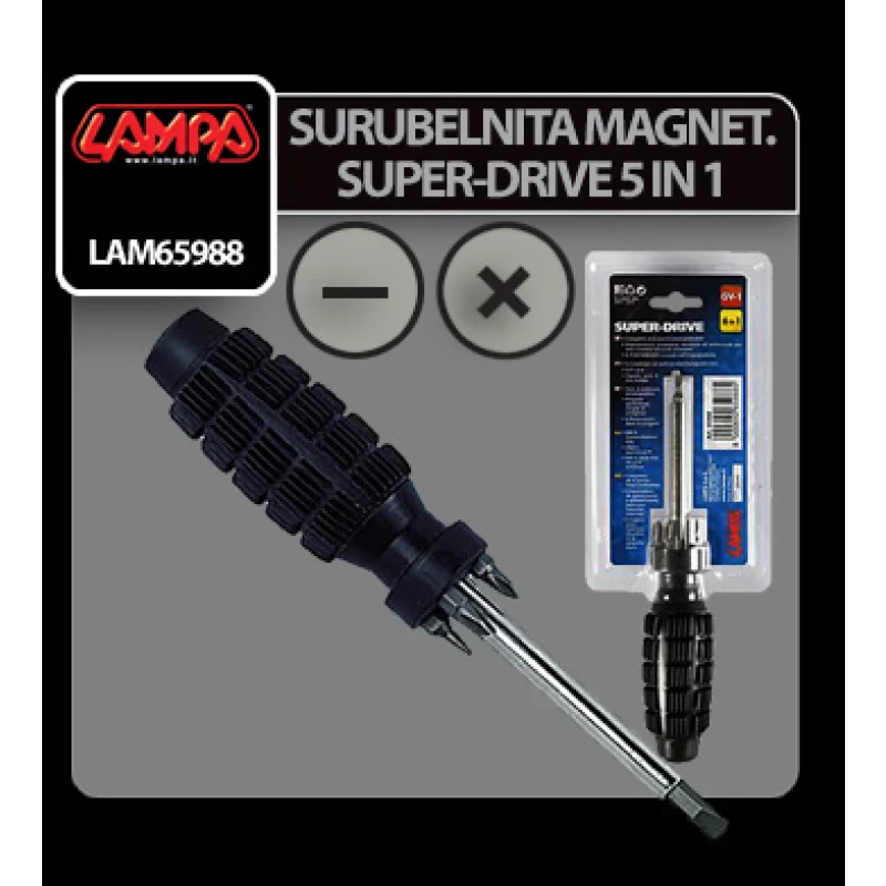 Surubelnita magnetica Super-Drive 6 in 1 Lampa Garage AutoRide