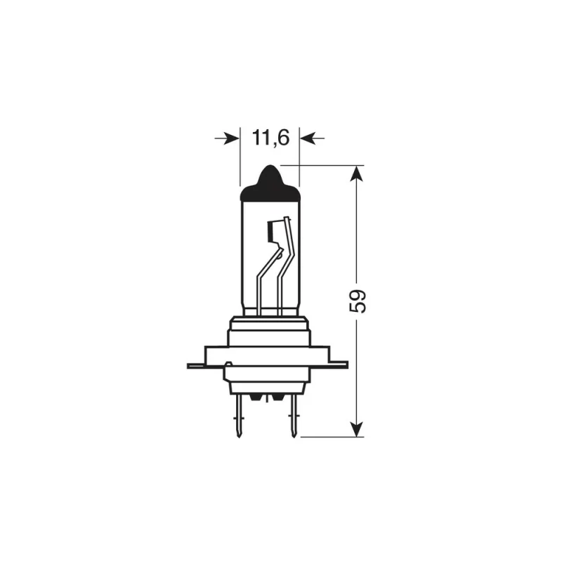 Bec halogen 24V - H7 - 70W - PX26d 1buc Lampa - Blister Garage AutoRide