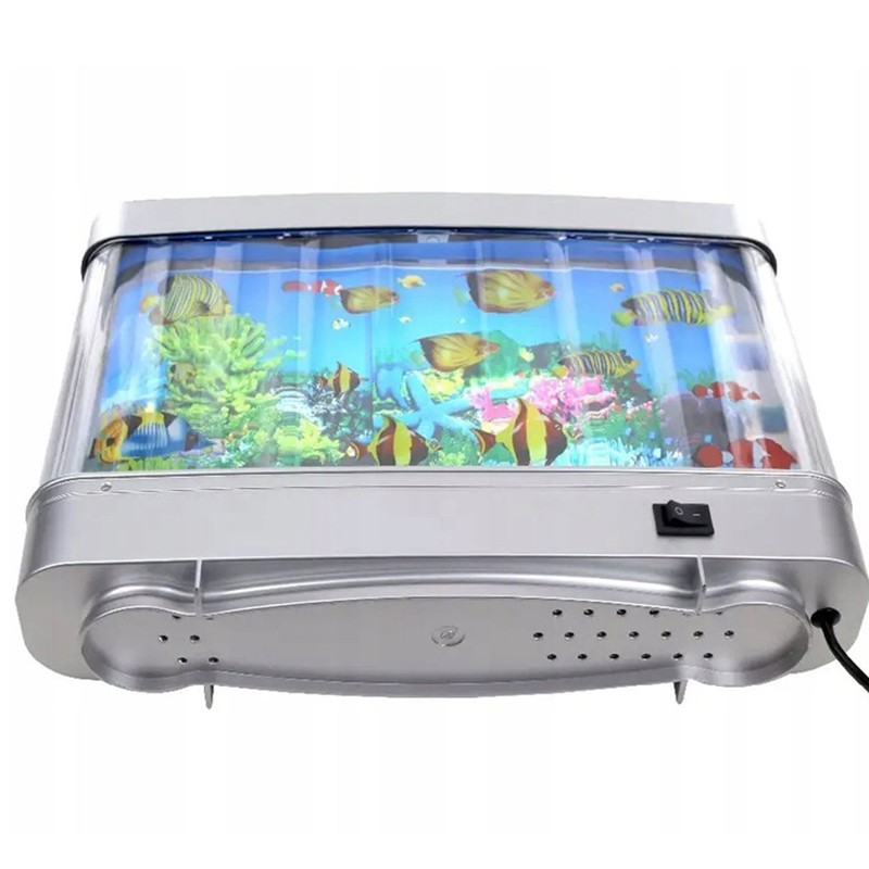 Lampa decorativa, model acvariu, pesti ornamentali multicolor, 30x23x7 cm MultiMark GlobalProd