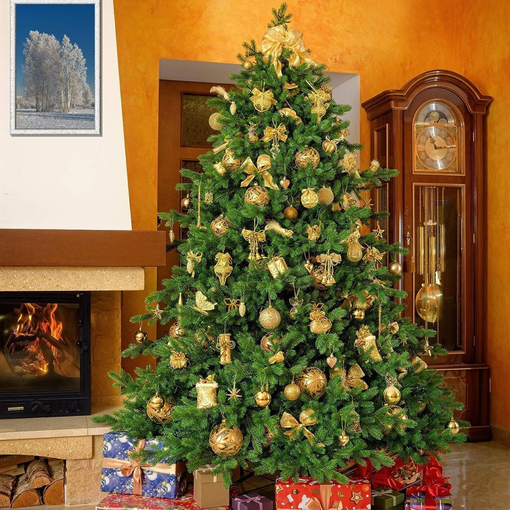 Brad Artificial de Craciun cu Ace 3D PE Nordmann Verde 230cm