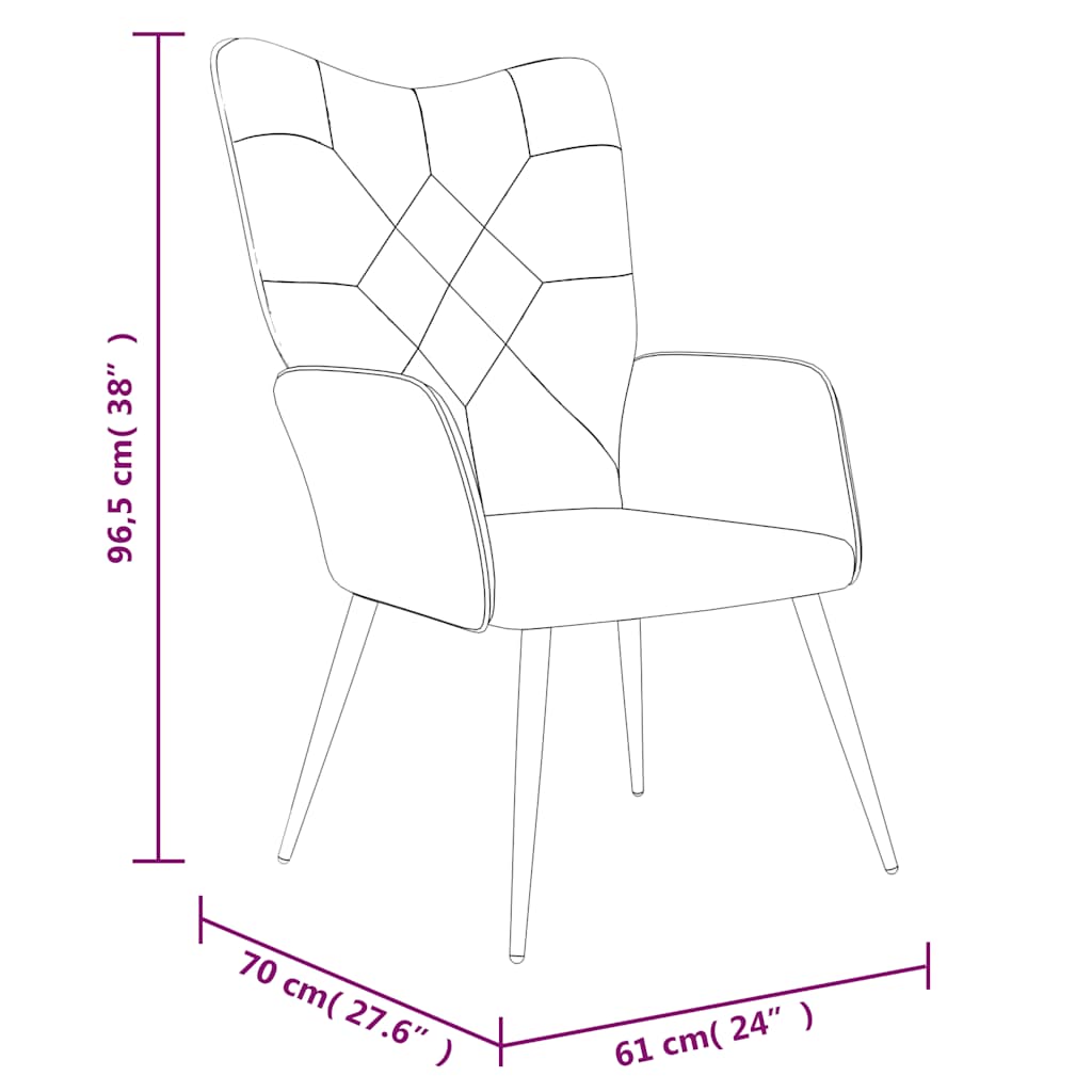 Scaun de relaxare, textil, petice GartenMobel Dekor