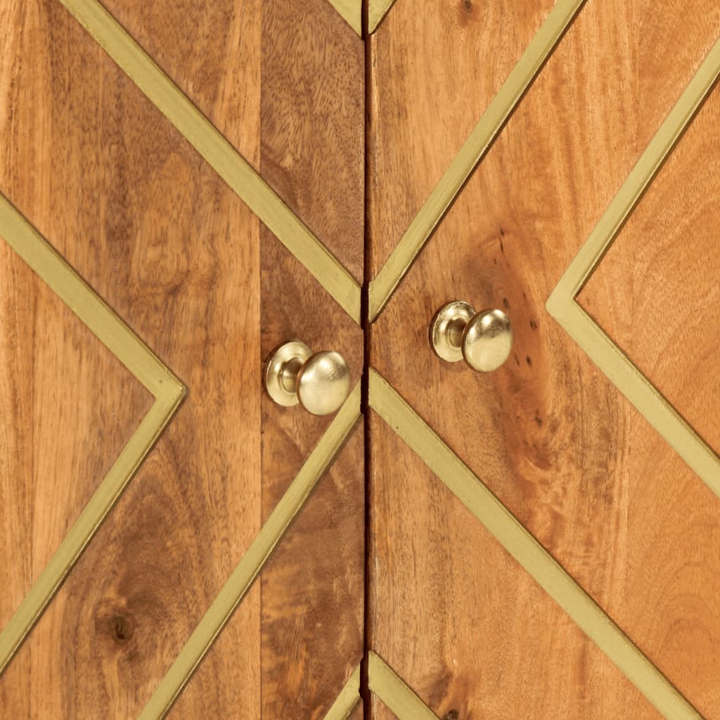 Dulapuri lateral, 3 buc., maro/negru, 60x33,5x75 cm, lemn mango GartenMobel Dekor