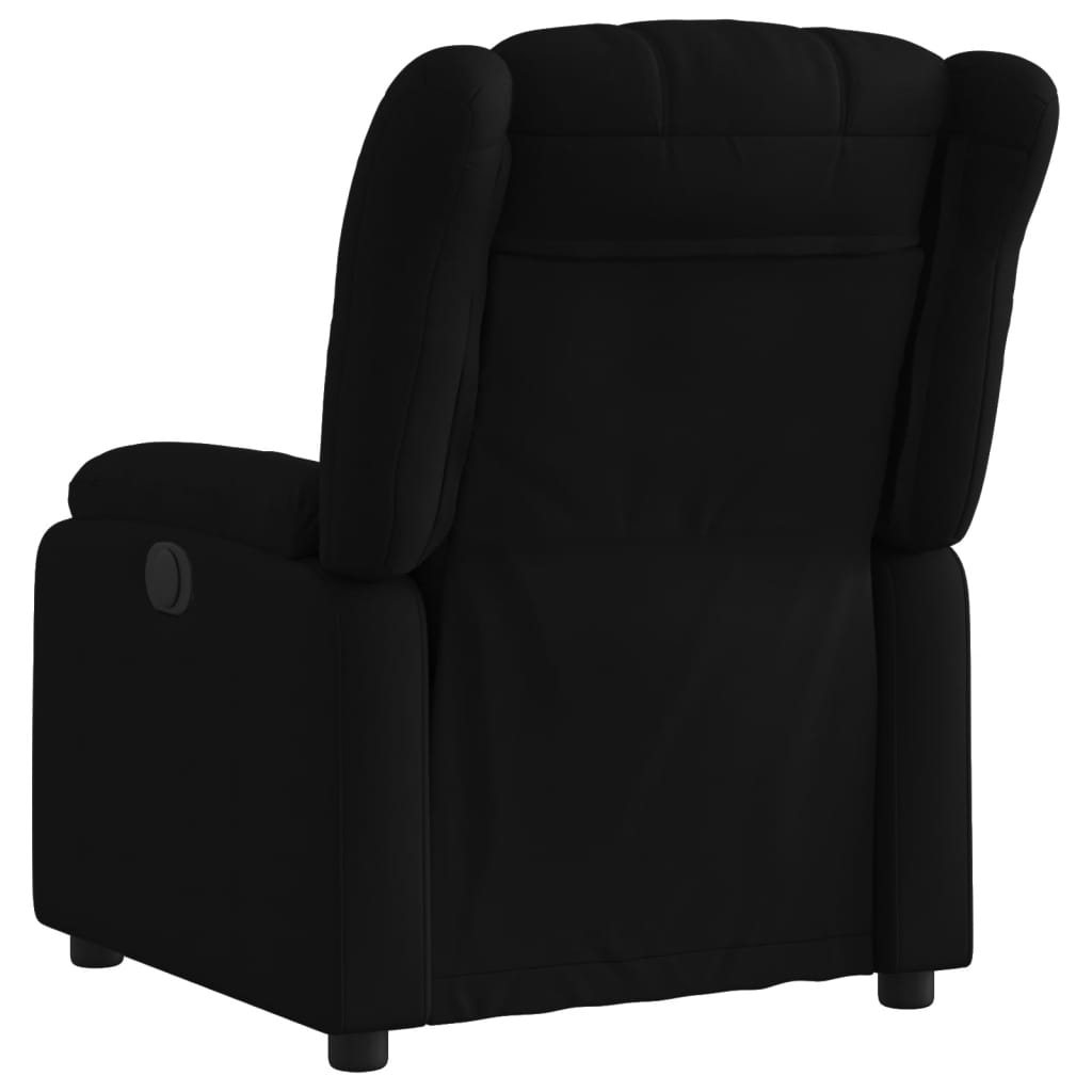 Fotoliu rabatabil, negru, material textil GartenMobel Dekor