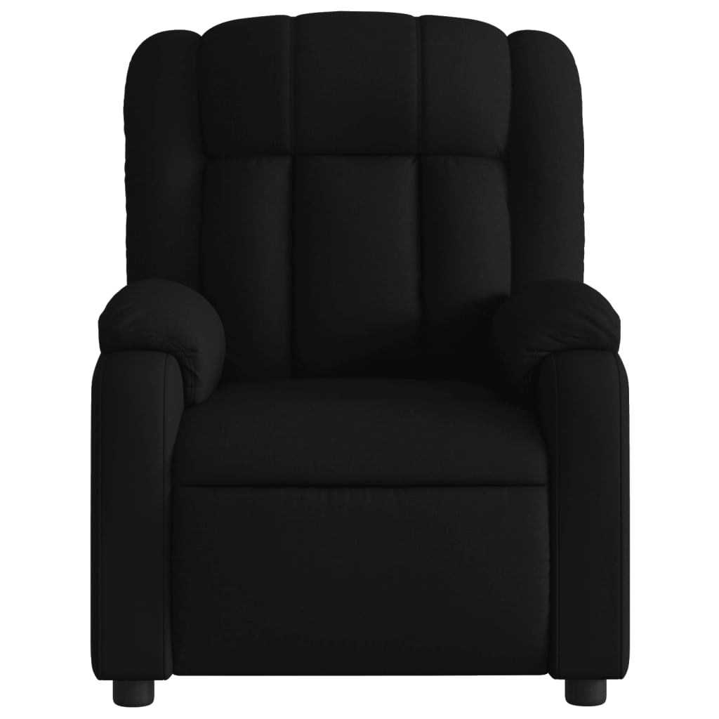 Fotoliu rabatabil, negru, material textil GartenMobel Dekor