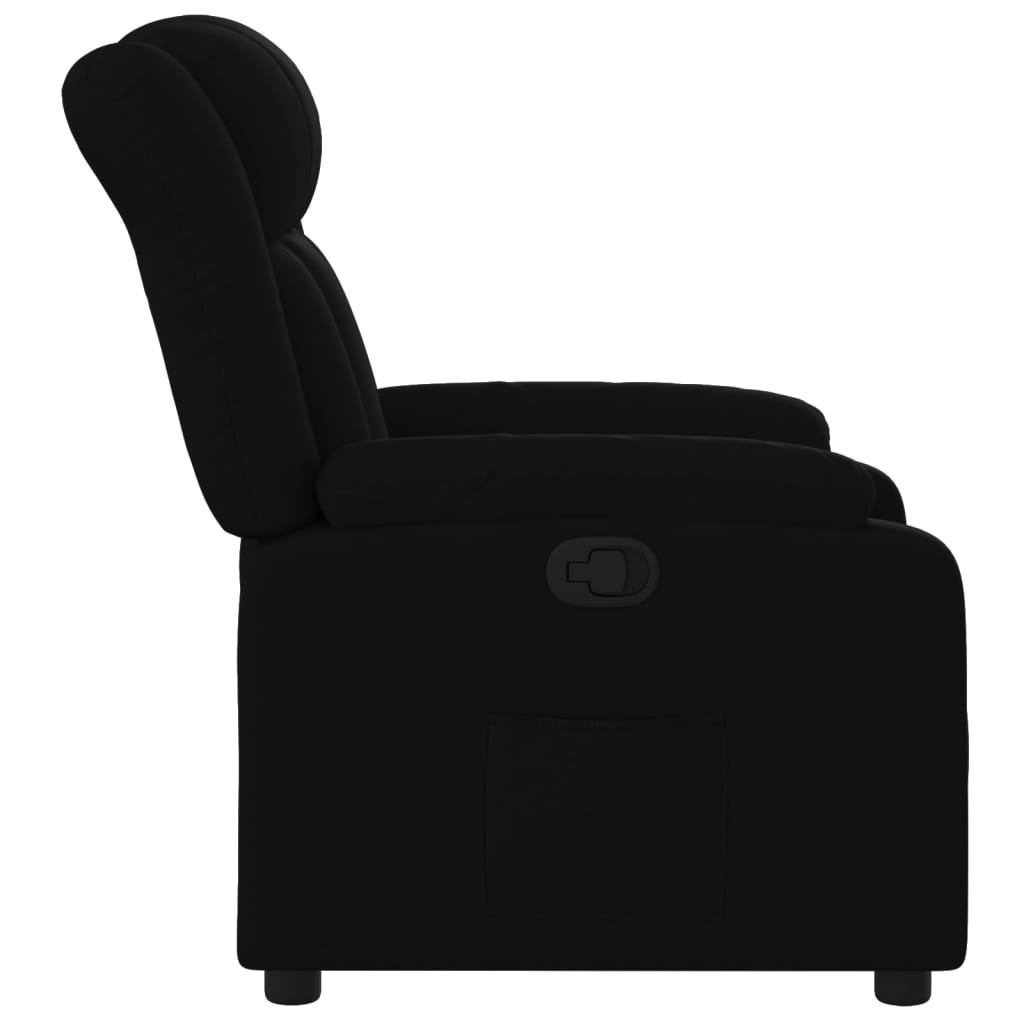 Fotoliu rabatabil, negru, material textil GartenMobel Dekor