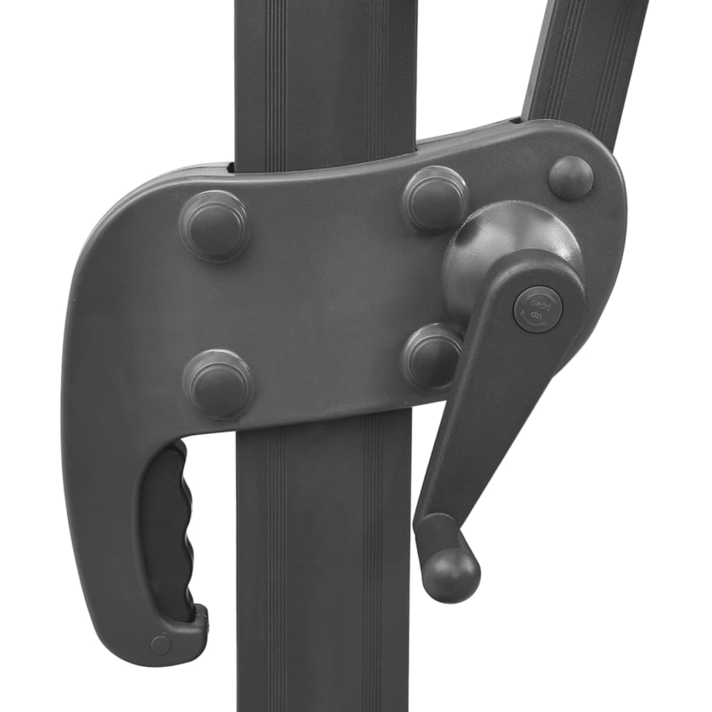 Umbrelă în consolă cu înveliș dublu, cărămiziu, 400x300 cm GartenMobel Dekor