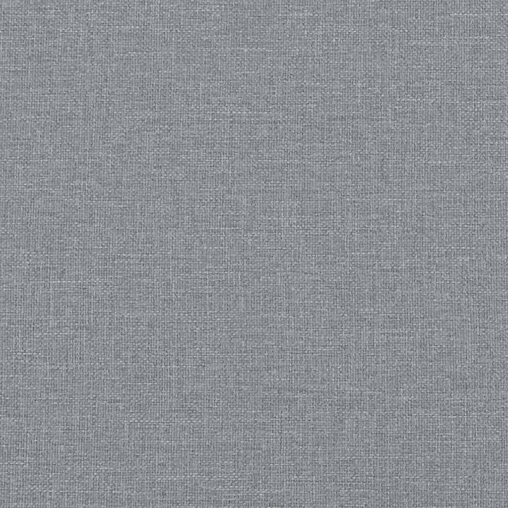 Pat de zi cu extensie și saltele, gri deschis 90x200 cm textil GartenMobel Dekor