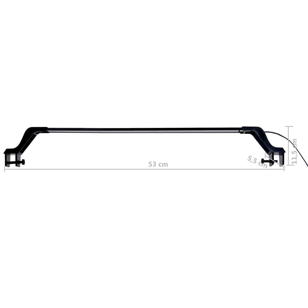 Lampă LED pentru acvariu, cu clemă, albastru/alb, 55-70 cm GartenMobel Dekor