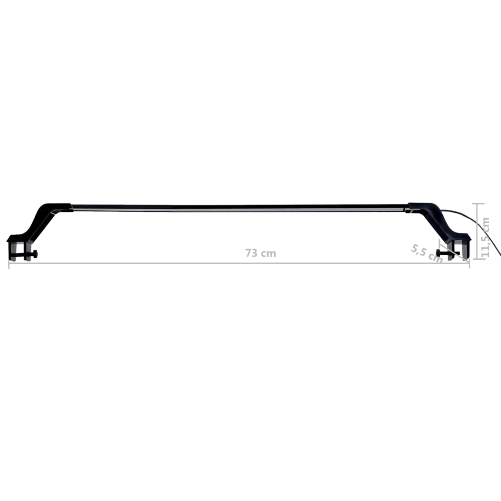 Lampă LED pentru acvariu, cu cleme, albastru/alb, 75-90 cm GartenMobel Dekor