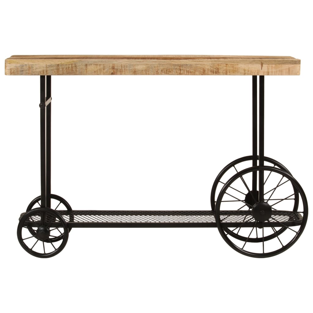 Consolă 112x36x76 cm din lemn masiv de mango și fier GartenMobel Dekor