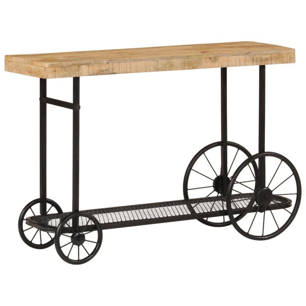 Consolă 112x36x76 cm din lemn masiv de mango și fier GartenMobel Dekor
